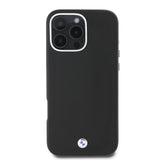 Apple iPhone 16 Pro Max Kılıf BMW Orjinal Lisanslı M-safe Şarj Özellikli Metal Logolu Tam Kaplama Deri Kapak