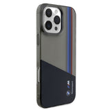 Apple iPhone 16 Pro Max Kılıf BMW Orjinal Lisanslı Yarı Transparan M Dizayn Çizgili Kapak