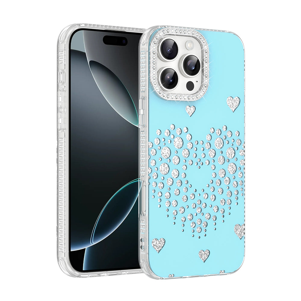 Apple iPhone 16 Pro Max Kılıf Damla Taşlı Zore Rivas Sert PC Kapak