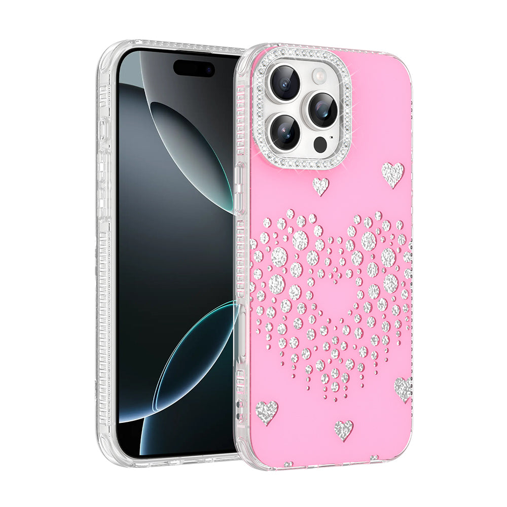 Apple iPhone 16 Pro Max Kılıf Damla Taşlı Zore Rivas Sert PC Kapak