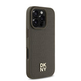 Apple iPhone 16 Pro Max Kılıf DKNY Orjinal Lisanslı M-safe Şarj Özellikli 3D Yazılı Repeat Pattern Kapak