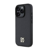 Apple iPhone 16 Pro Max Kılıf DKNY Orjinal Lisanslı M-safe Şarj Özellikli 3D Yazılı Repeat Pattern Kapak