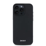 Apple iPhone 16 Pro Max Kılıf DKNY Orjinal Lisanslı M-safe Şarj Özellikli Metal Logolu PU Deri Grained Kapak