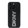 Apple iPhone 16 Pro Max Kılıf DKNY Orjinal Lisanslı Taşlı DKNY Yazılı Metalik Rhinestones PU Deri Kapak