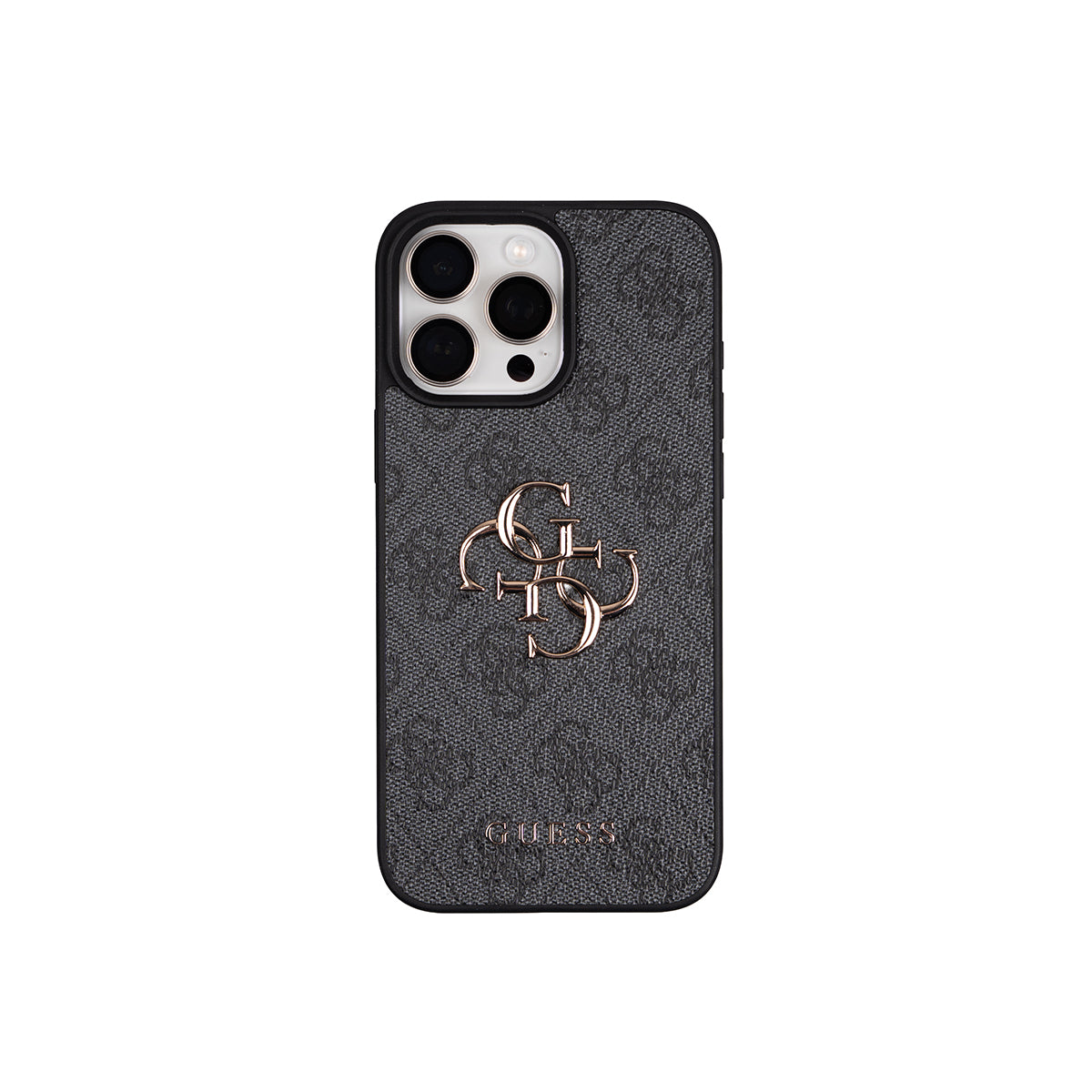 Apple iPhone 16 Pro Max Kılıf Guess Orjinal Lisanslı 4G Büyük Metal Logolu Kalın Askılı Kapak
