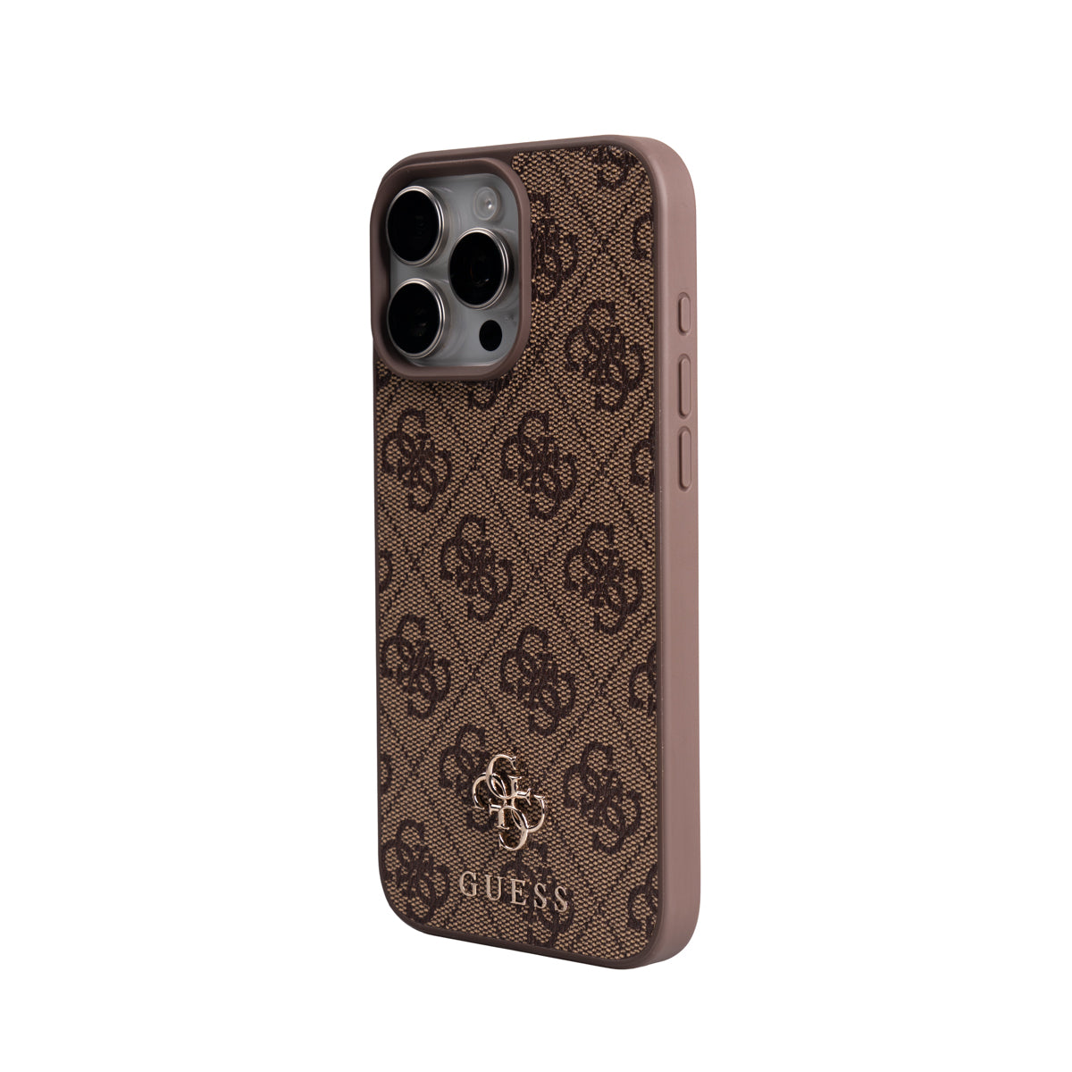 Apple iPhone 16 Pro Max Kılıf Guess Orjinal Lisanslı M-safe Şarj Özellikli Askılı ve 4G Logo Kartlıklı Kapak