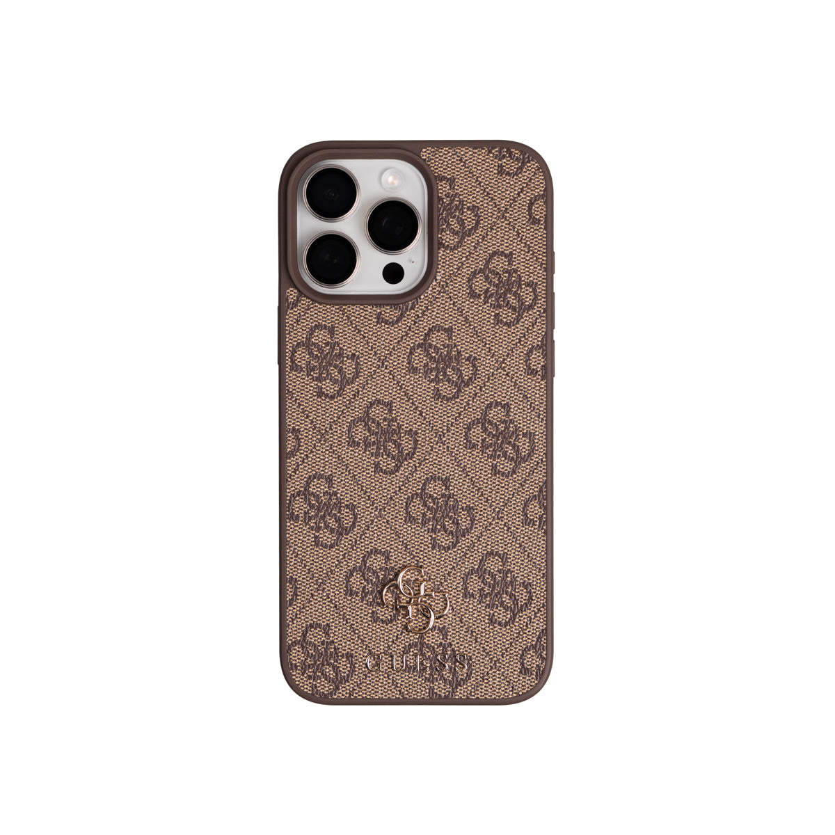 Apple iPhone 16 Pro Max Kılıf Guess Orjinal Lisanslı M-safe Şarj Özellikli Askılı ve 4G Logo Kartlıklı Kapak