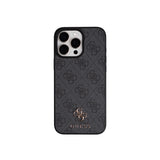 Apple iPhone 16 Pro Max Kılıf Guess Orjinal Lisanslı M-safe Şarj Özellikli Askılı ve 4G Logo Kartlıklı Kapak