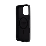 Apple iPhone 16 Pro Max Kılıf Guess Orjinal Lisanslı M-safe Şarj Özellikli Askılı ve 4G Logo Kartlıklı Kapak