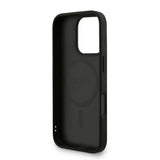 Apple iPhone 16 Pro Max Kılıf Guess Orjinal Lisanslı M-safe Şarj Özellikli PU Deri Bilek Askı İpli Yazı Logolu Kapak