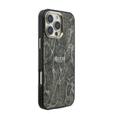 Apple iPhone 16 Pro Max Kılıf Guess Orjinal Lisanslı M-safe Şarj Özellikli Yazı Logolu Python Desenli Kapak