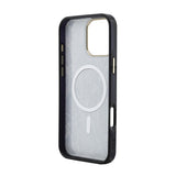 Apple iPhone 16 Pro Max Kılıf Guess Orjinal Lisanslı M-safe Şarj Özellikli Yazı Logolu Python Desenli Kapak