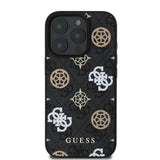 Apple iPhone 16 Pro Max Kılıf Guess Orjinal Lisanslı M-safe Şarj Özellikli 4G Desenli Yazı Logolu Peony Kapak