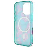 Apple iPhone 16 Pro Max Kılıf Guess Orjinal Lisanslı M-safe Şarj Özellikli Flower Tone On Tone Ring Kapak