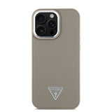 Apple iPhone 16 Pro Max Kılıf Guess Orjinal Lisanslı M-safe Şarj Özellikli Grained Triangle Kapak