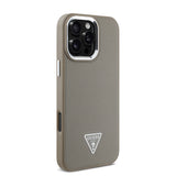 Apple iPhone 16 Pro Max Kılıf Guess Orjinal Lisanslı M-safe Şarj Özellikli Grained Triangle Kapak