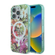 Apple iPhone 16 Pro Max Kılıf Guess Orjinal Lisanslı M-safe Şarj Özellikli IML Baskılı Jungle Ring Kapak