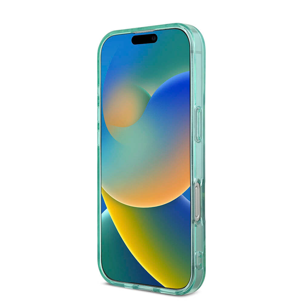 Apple iPhone 16 Pro Max Kılıf Guess Orjinal Lisanslı M-safe Şarj Özellikli IML Baskılı Jungle Ring Kapak