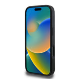 Apple iPhone 16 Pro Max Kılıf Guess Orjinal Lisanslı M-safe Şarj Özellikli PU Halkalı 4G Desenli Yazı Logolu Kapak