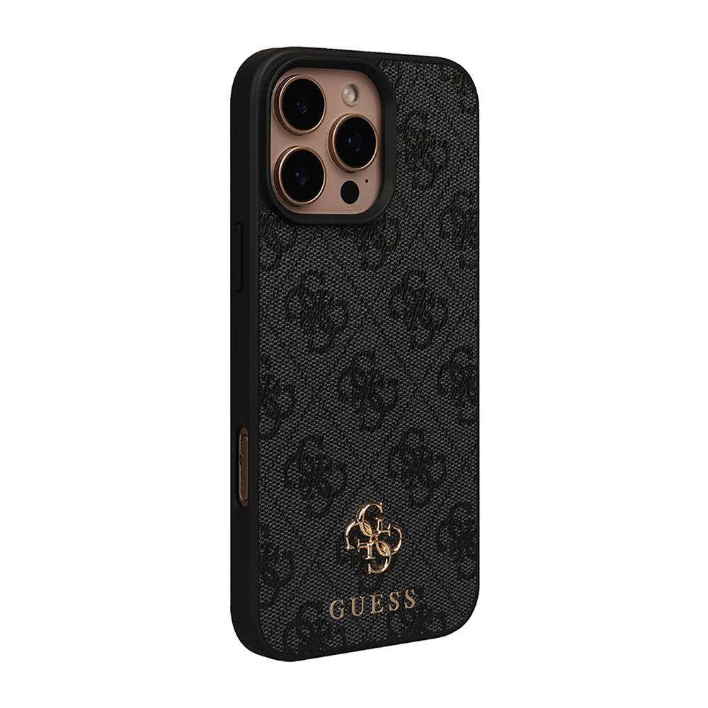 Apple iPhone 16 Pro Max Kılıf Guess Orjinal Lisanslı M-safe Şarj Özellikli Small 4G Classic Kapak