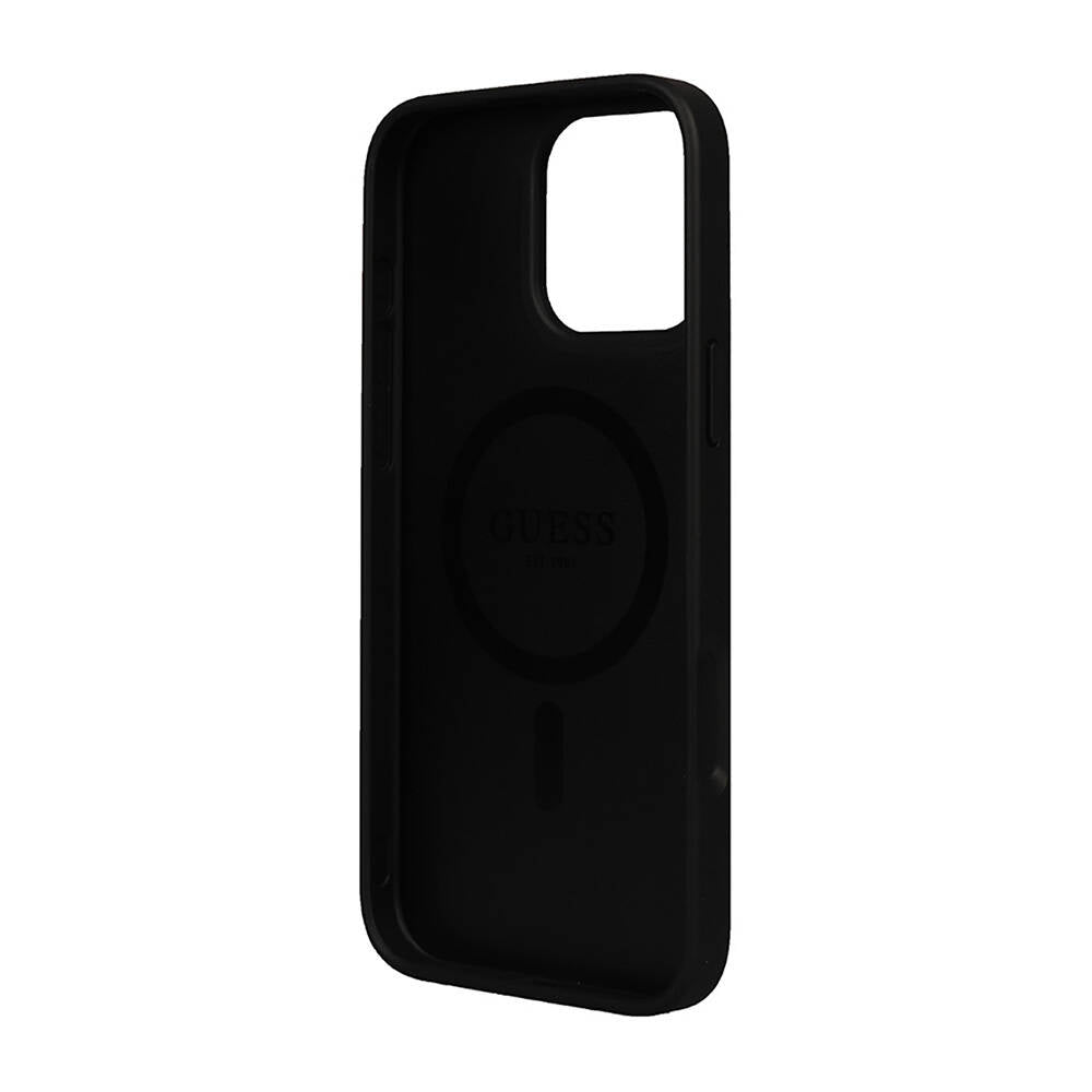 Apple iPhone 16 Pro Max Kılıf Guess Orjinal Lisanslı M-safe Şarj Özellikli Small 4G Classic Kapak