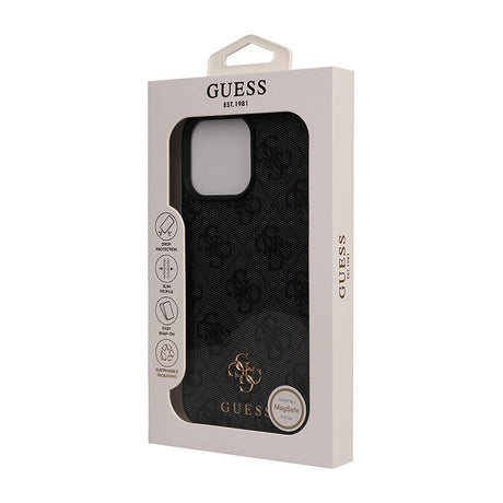 Apple iPhone 16 Pro Max Kılıf Guess Orjinal Lisanslı M-safe Şarj Özellikli Small 4G Classic Kapak