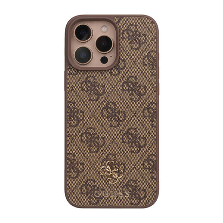 Apple iPhone 16 Pro Max Kılıf Guess Orjinal Lisanslı M-safe Şarj Özellikli Small 4G Classic Kapak