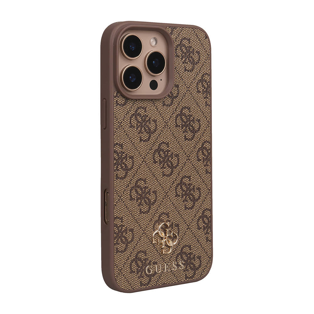 Apple iPhone 16 Pro Max Kılıf Guess Orjinal Lisanslı M-safe Şarj Özellikli Small 4G Classic Kapak