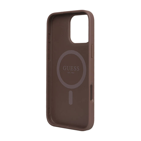 Apple iPhone 16 Pro Max Kılıf Guess Orjinal Lisanslı M-safe Şarj Özellikli Small 4G Classic Kapak
