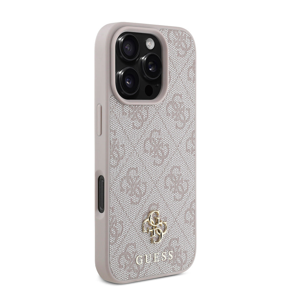 Apple iPhone 16 Pro Max Kılıf Guess Orjinal Lisanslı M-safe Şarj Özellikli Small 4G Classic Kapak