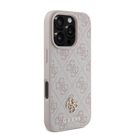 Apple iPhone 16 Pro Max Kılıf Guess Orjinal Lisanslı M-safe Şarj Özellikli Small 4G Classic Kapak