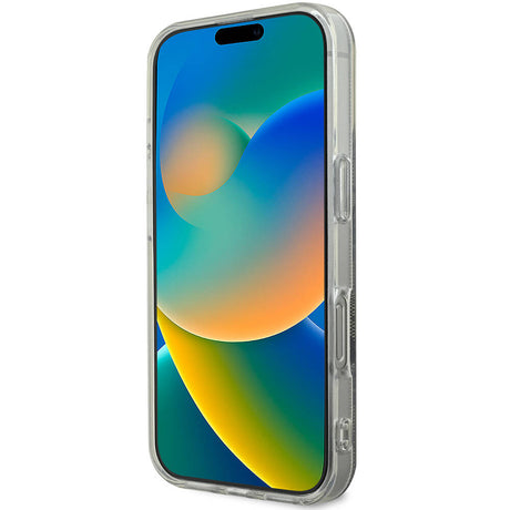Apple iPhone 16 Pro Max Kılıf Guess Orjinal Lisanslı M-safe Şarj Özellikli Yazı Logolu 4G Desenli Kapak