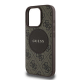 Apple iPhone 16 Pro Max Kılıf Guess Orjinal Lisanslı M-safe Şarj Özellikli Yazı Logolu Circle Classic Kapak