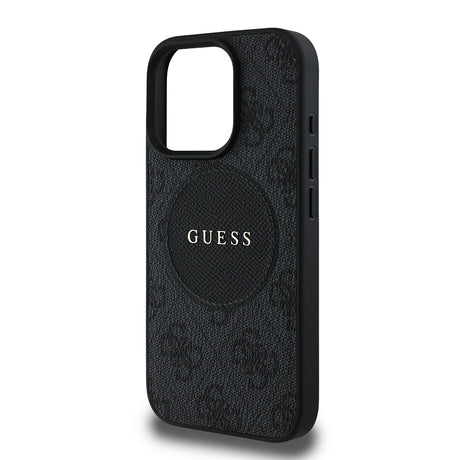 Apple iPhone 16 Pro Max Kılıf Guess Orjinal Lisanslı M-safe Şarj Özellikli Yazı Logolu Circle Classic Kapak