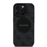 Apple iPhone 16 Pro Max Kılıf Guess Orjinal Lisanslı M-safe Şarj Özellikli Yazı Logolu Circle Classic Kapak