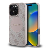 Apple iPhone 16 Pro Max Kılıf Guess Orjinal Lisanslı M-safe Şarj Özellikli Yazı Logolu Circle Classic Kapak