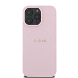 Apple iPhone 16 Pro Max Kılıf Guess Orjinal Lisanslı M-safe Şarj Özellikli Yazı Logolu Grained Kapak