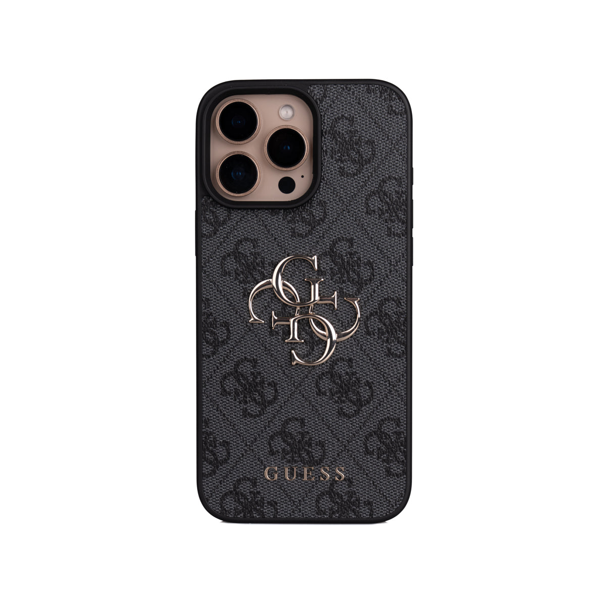 Apple iPhone 16 Pro Max Kılıf Guess Orjinal Lisanslı PU Deri 4G Büyük Metal Logolu Çapraz Vücut Askılı Kapak