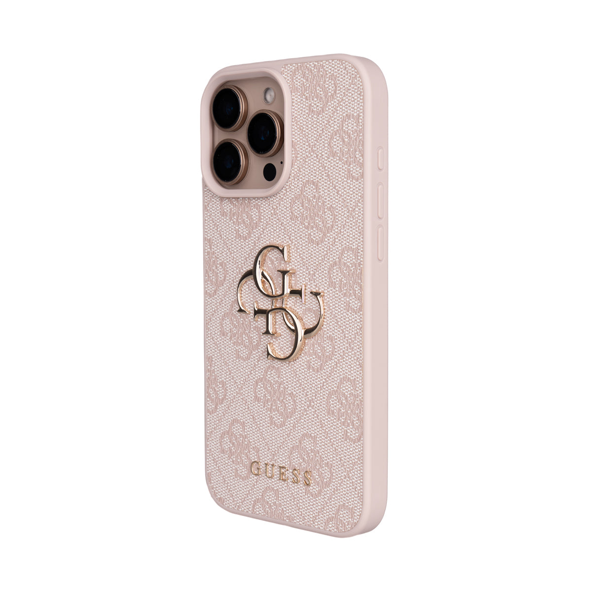 Apple iPhone 16 Pro Max Kılıf Guess Orjinal Lisanslı PU Deri 4G Büyük Metal Logolu Çapraz Vücut Askılı Kapak