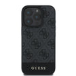 Apple iPhone 16 Pro Max Kılıf Guess Orjinal Lisanslı PU Deri Şerit Logo Dizaynlı Kapak