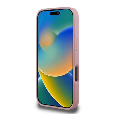 Apple iPhone 16 Pro Max Kılıf Guess Orjinal Lisanslı Taşlı Arka Yüzey Üçgen Logolu Kapak