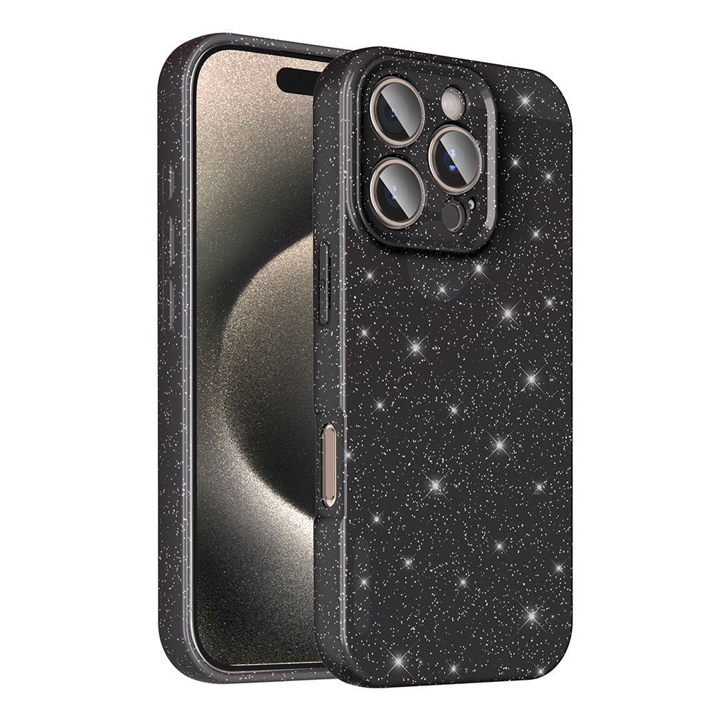 Apple iPhone 16 Pro Max Kılıf Kamera Korumalı Simli Lüks Zore Koton Kapak