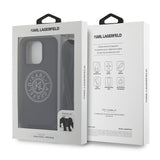 Apple iPhone 16 Pro Max Kılıf Karl Lagerfeld Orjinal Lisanslı Askı İpli Taşlı KL Yazılı Crossbody Cord Kapak