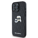 Apple iPhone 16 Pro Max Kılıf Karl Lagerfeld Orjinal Lisanslı K&C Heads Monogram Pin Kapak