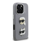 Apple iPhone 16 Pro Max Kılıf Karl Lagerfeld Orjinal Lisanslı K&C Heads Pin Kapak