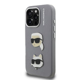 Apple iPhone 16 Pro Max Kılıf Karl Lagerfeld Orjinal Lisanslı K&C Heads Pin Kapak