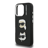 Apple iPhone 16 Pro Max Kılıf Karl Lagerfeld Orjinal Lisanslı K&C Heads Pin Kapak