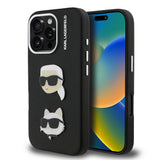 Apple iPhone 16 Pro Max Kılıf Karl Lagerfeld Orjinal Lisanslı K&C Heads Pin Kapak