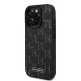 Apple iPhone 16 Pro Max Kılıf Karl Lagerfeld Orjinal Lisanslı M-safe Şarj Özellikli KL Yazılı Hot Stamp Kapak
