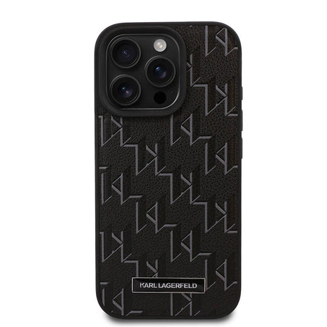 Apple iPhone 16 Pro Max Kılıf Karl Lagerfeld Orjinal Lisanslı M-safe Şarj Özellikli KL Yazılı Hot Stamp Kapak